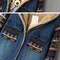 Rsslyn Medium Size Denim Jackets Hooded Denim Coats for Women LMF24-432 Blue Hoodies