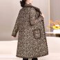 Rsslyn Plaid Coats for Women Black Overcoats Quilted Jackets Cotton Stitching LMF24-434 Plus Sizes