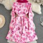 Rsslyn Luxury Trench Coats for Women Medium Pink Trenchcoats Size XL Pink Overcoats LMF24-437