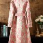 Rsslyn Luxury Trench Coat Spring Jacket for Women Pink Trenchcoat Floral Jacquard LMF24-444 Jackets