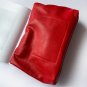 Rsslyn High-Quality Red Leather Bags Personality Roll-edge Leather Bag Lazy Casual Bags LMF24-452