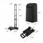 Rsslyn Folding Shopping Cart Rolling Utility Cart w/ Removable Waterproof Black Bag LMF24-456 Travel