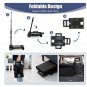 Portable Black Trolley Waterproof Black Bags Easy Transport Easy Travel Lightweight Wheels LMF24-458