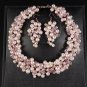 Rsslyn Jewelry Set Bridal Choker & Earrings Elegant Jewelries Pearl Choker LMF24-459 Silver Necklace