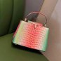 Rsslyn Yellow Leather Bags for Women Genuine Leather Luxury Bags LMF24-472 Luxury Gift Yellow Totes