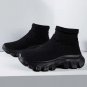 Pink Boots Elastic Boots Comfortable Slip On Lightweight Sneakers Fashion Pink Skechers LMF24-473