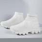 Pink Boots Elastic Boots Comfortable Slip On Lightweight Sneakers Fashion Pink Skechers LMF24-473