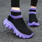 Pink Boots Elastic Boots Comfortable Slip On Lightweight Sneakers Fashion Pink Skechers LMF24-473