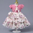 Rsslyn Cute Dresses for Tween Girls with Bag and Bolero Birthday Pink Tops Girls Pink Bag LMF24-479