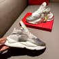 Size 10 Golden Shoes Silver Sneakers Silver Sports Shoes for Boys Flat Zapatillas Hombre LMF24-481