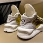Size 10 Golden Shoes Silver Sneakers Silver Sports Shoes for Boys Flat Zapatillas Hombre LMF24-481