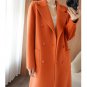 Rsslyn Fashion Wool Coats for Women Teal-Blue Overcoat Thanksgiving Gift LMF24-483 Winter Coats