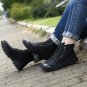 Rsslyn Hi-Top Boots for Men Unisex Size 8 Shoes Navy Blue Shoes LMF24-484 Canvas Casual Boots