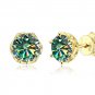 Fine Earrings Moissanite Stud Earrings Hypoallergenic Elegant Earrings S925 Blue Earrings LMF24-486