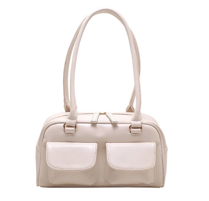 Rsslyn Underarm Bags Small Purses Fashion Trend Tote Bags for Women LMF24-493 Flap Pocket White Bags