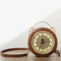 Rsslyn London Clock Bags Life is Too Short Pink Bags for Women LMF24-495 Pink Leather Bags