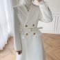 Rsslyn Bridal White Coats White Trenchcoat Elegant Woolen Coats LMF24-497 White Trench Coats