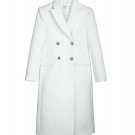 Rsslyn Fashion Trench Coats for Women LMF24-498 White Wool Blends Outerwear Overcoats