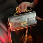 Rsslyn Golden Shoulder Bags Golden Leopard Handle Luxury Bags LMF24-514 Golden Clutch Bags