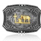 Rsslyn Praying Cowboy Belt for Cowboys Fashion Show Belts for Boys LMF24-522