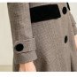 Rsslyn Luxury Designer Winter Coat Dress for Women LMF24-523 Extra Long Dress Gray Dresses