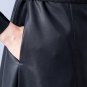 Rsslyn Fashion Leather Trench Coats for Women Blue Leather Jackets LMF24-524 Plus Sizes Coats 5XL