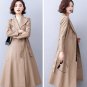 Rsslyn Fashion Leather Trench Coats for Women Blue Leather Jackets LMF24-524 Plus Sizes Coats 5XL
