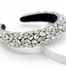 Rsslyn Silver Tiara Diamond Headbands for Women Full Crystal Luxurious Wedding Headpiece