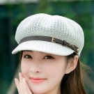 Rsslyn Hat for Summer Thin Newsboy Cap Adjustable Hat Knitted Beret Mesh Breathable Beach Straw Hat