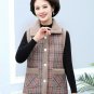 Rsslyn Size XL Plaid Vest Winter Vest for Women Thicker and Warmer Vest Back Shoulder Warmers