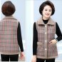 Rsslyn Size XL Plaid Vest Winter Vest for Women Thicker and Warmer Vest Back Shoulder Warmers