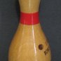 Early Bird Bowling League Wood Pin High Game 184 Trophy - 1973 Vintage 4"