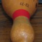 Early Bird Bowling League Wood Pin High Game 184 Trophy - 1973 Vintage 4"