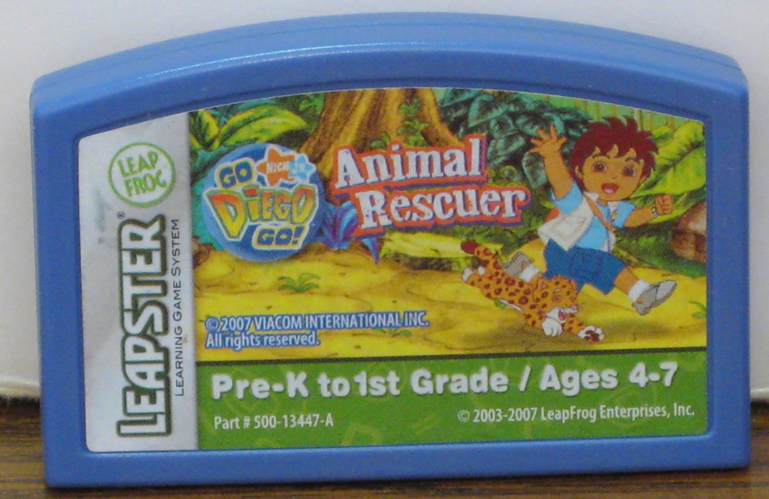LeapFrog Leapster Dora Explorer Go Diego Go Animal Rescuer Cartridge Nick Jr. - 2007