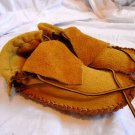 Gold Elk;/Deer Hide Short Moccasins