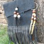 Handsewn, Handstitched Leather Belt Bag, Cell Phone Bag,