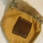 Leather Belt Bag, Handmade, Handsewn, Elk Hide, Rabbit Fur,
