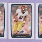 (3) 2013 BOWMAN #204 ROBERT WOODS   ROOKIES "FREE SHIPPING"