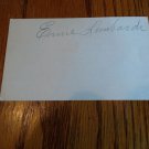 Ernie Lombardi HOF signed autographed 3x5 index card