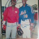 Eric Davis Darryl Strawberry signed autographed 8x10