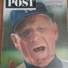 Leo Durocher Dodgers HOF signed autographed original post magazine