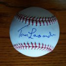 Tom Tommy Lasorda HOF signed autographed OML Selig baseball