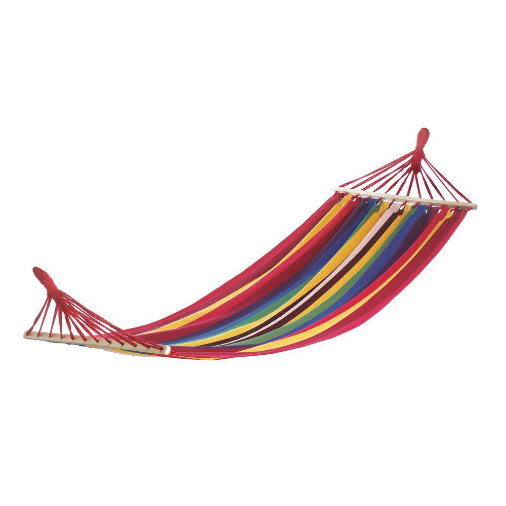 BAHAMA RED STRIPES SINGLE HAMMOCK