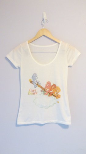 RARE- summer cute style - CARE BEAR T shirt white color