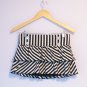 Rare - 2 ways Multilayered mini strape skirt striped crystal heart  buckle