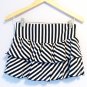 Rare - 2 ways Multilayered mini strape skirt striped crystal heart  buckle