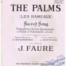 The Palms Les Rameaux Sheet Music J Faure