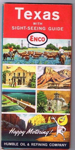 Texas Enco Road Map 1961