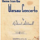 Theme From The Warsaw Concerto Sheet Music Richard Addinsell