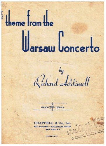Theme From The Warsaw Concerto Sheet Music Richard Addinsell